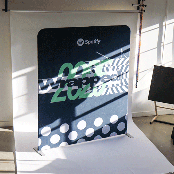 200cm Wide Stretch Wall Printed by Rapid Print pro in London with next day delivery 