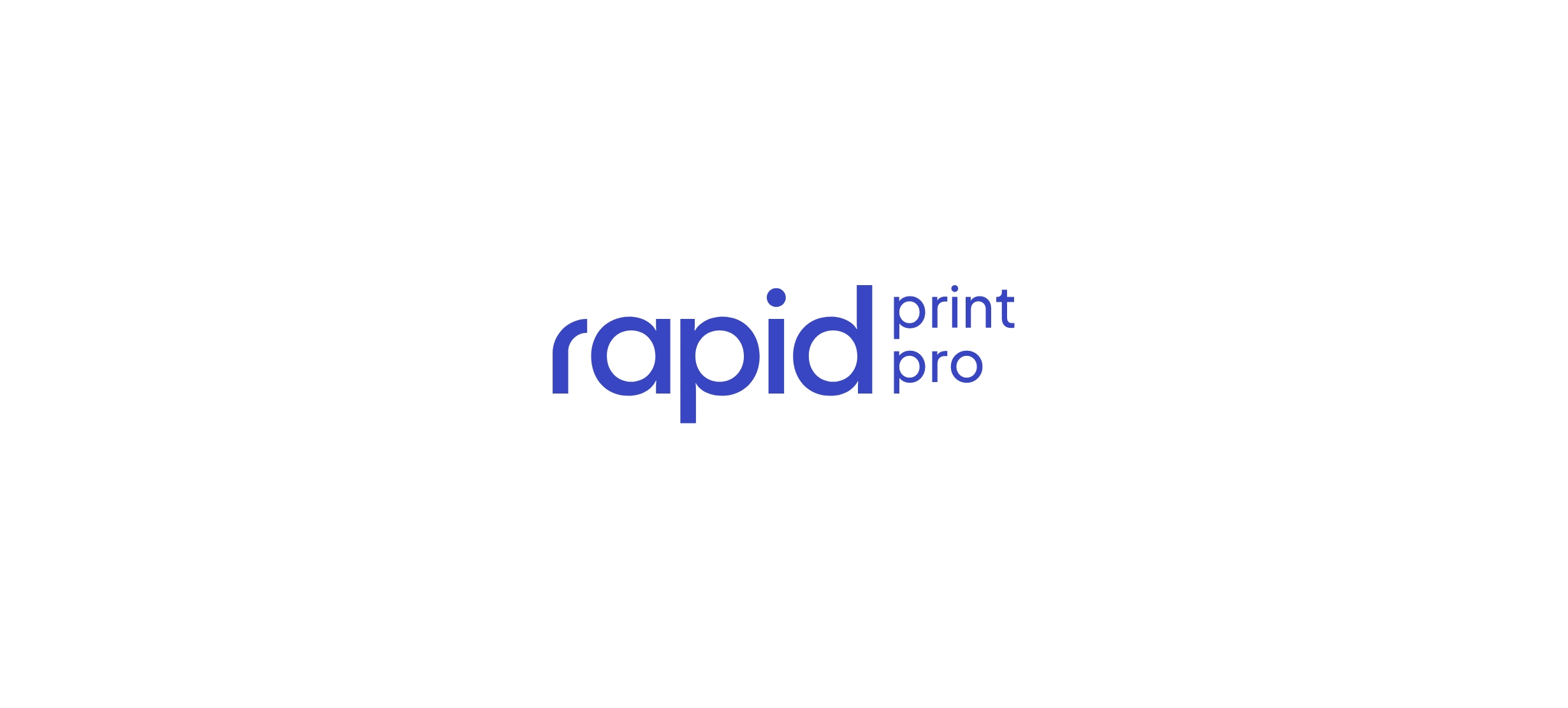 Rapid print pro logo on white background